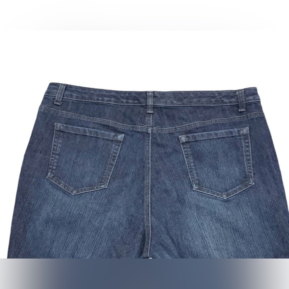 Style & Co Denim, Dark Wash Cuffed Capris - Picture 4 of 7